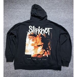 Slipknot Hoodie Sweatshirt Mens XL Black The End So Far Album Band Graphic